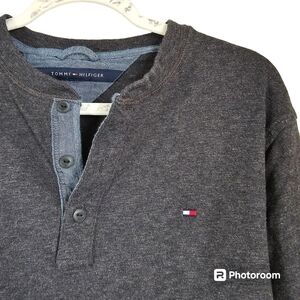 Tommy Hilfiger Henley gray men medium